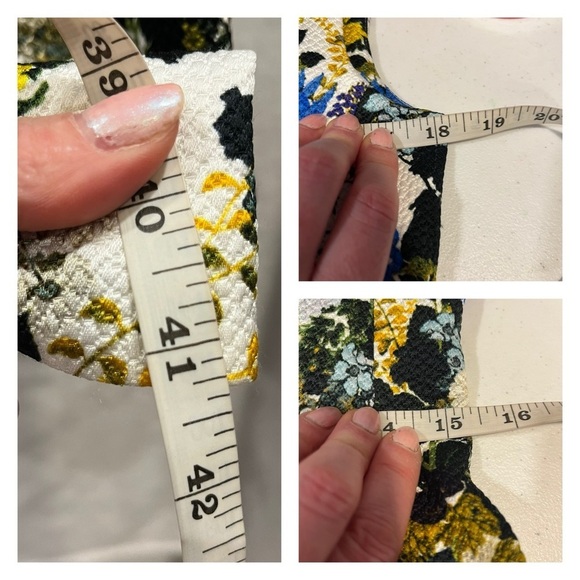 ERDEM Jyoti Midi Dress Floral Jacquard White Blue Green Purple Sz 8 Wedding NWT - Picture 13 of 14